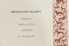 Latvian Champion IMPERATOR Valarti